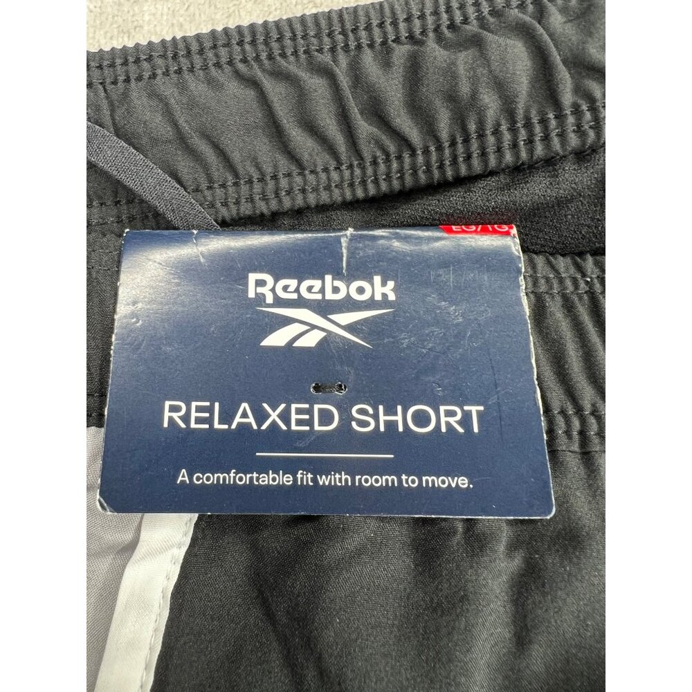 Reebok Relaxed Short XL Black & Gray Polyester Athletic Shorts - Picture 3 of 13